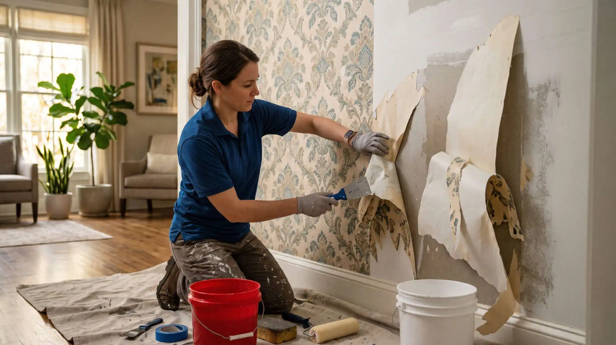 Professional wallpaper removal service