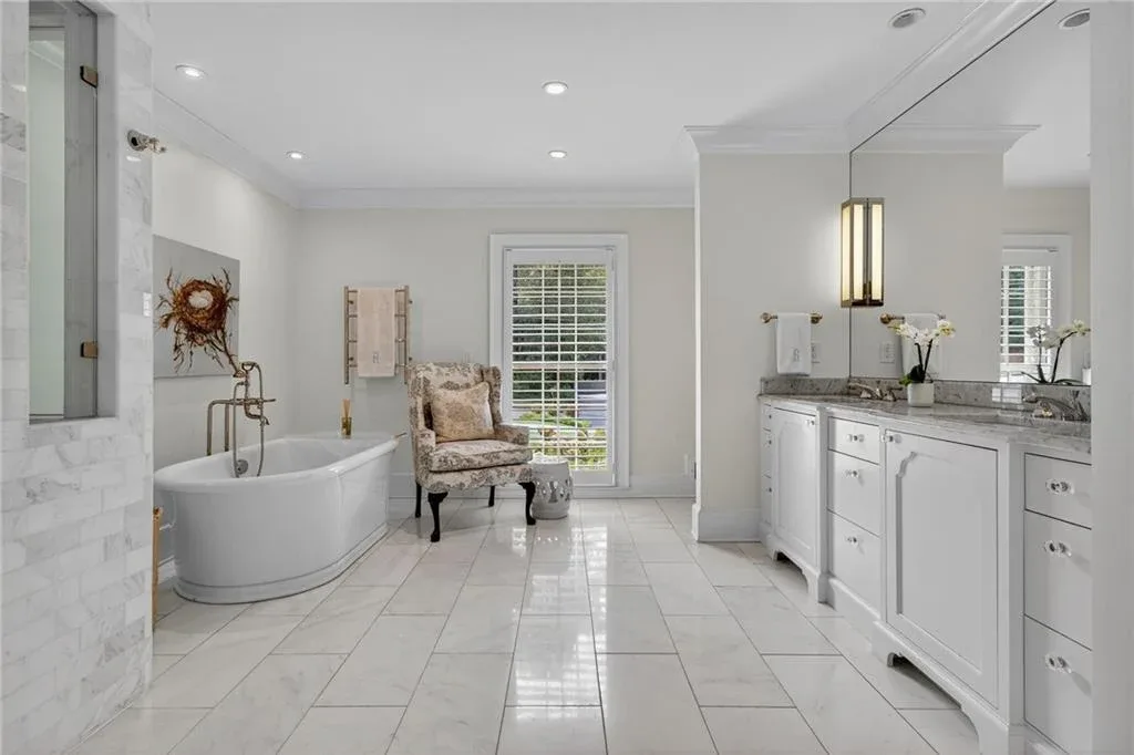 Painted kitchen cabinets in an Atlanta home